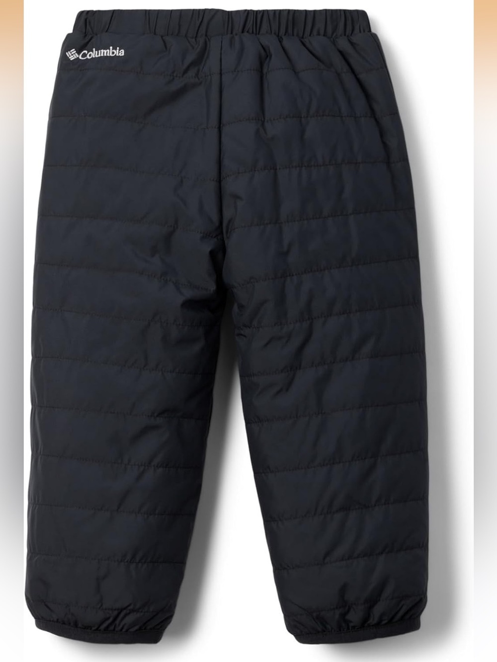 Columbia Toddler Black Quilted Puffer Reversible Pants Navy Fleece 3T